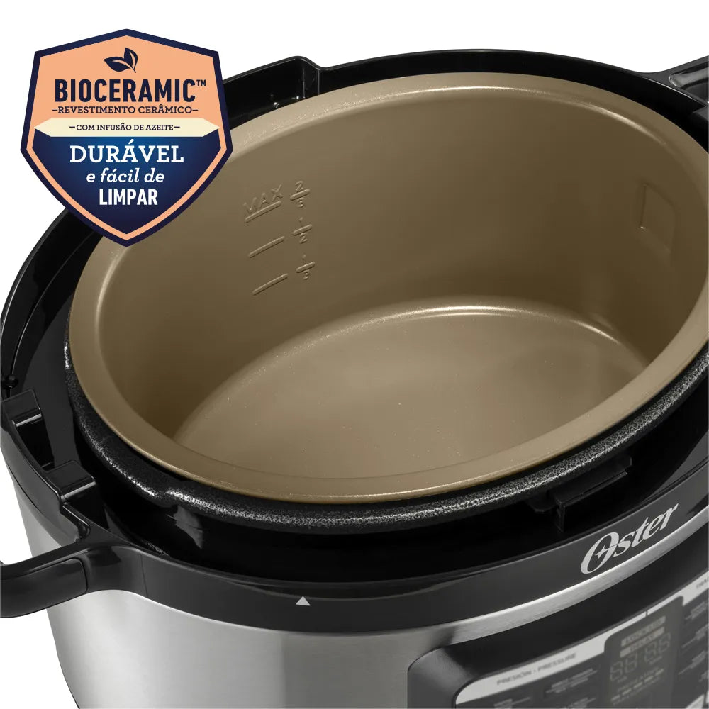 Kit Blender Power Inox e Panela de Pressão 5,7L Oster