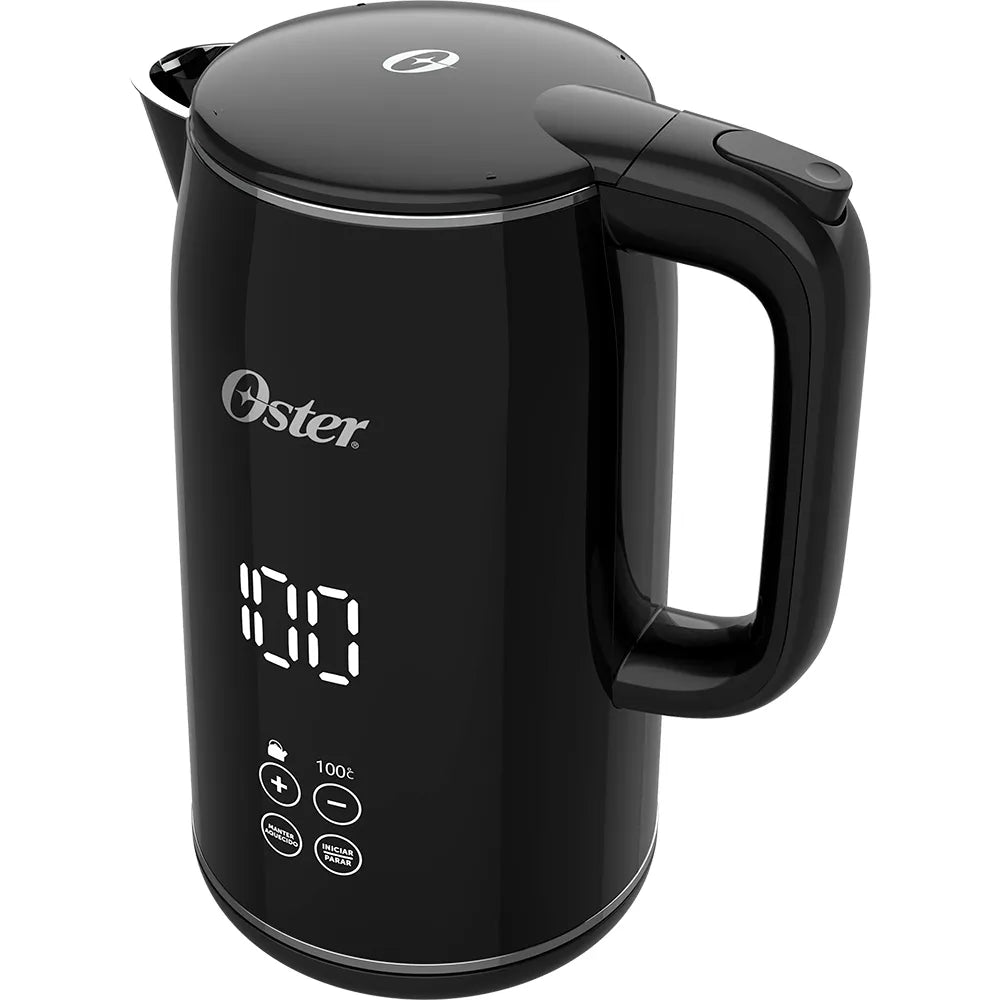 Kit Black Inox Oster - Cafeteira - Chaleira Digital e Máquina de Waffle