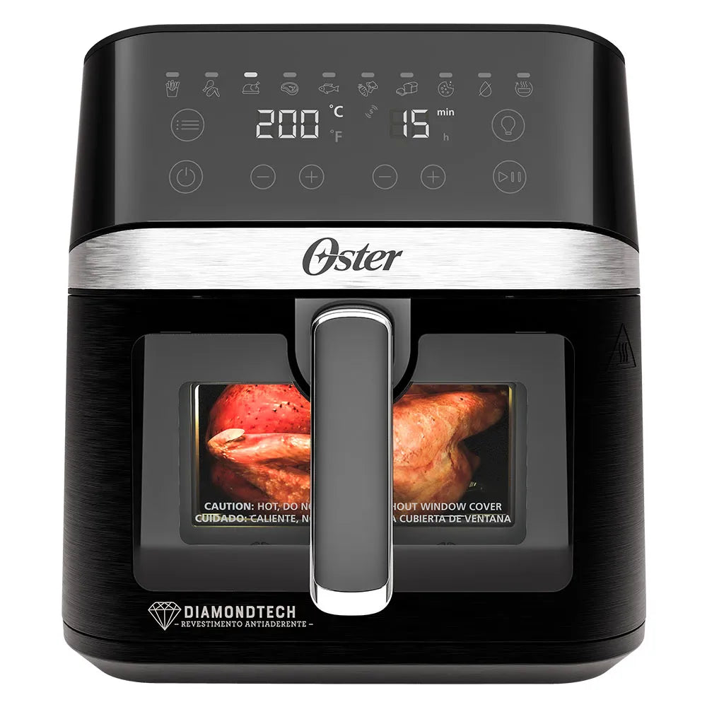 Fritadeira DiamondTech Oster 6L com Visor Transparente