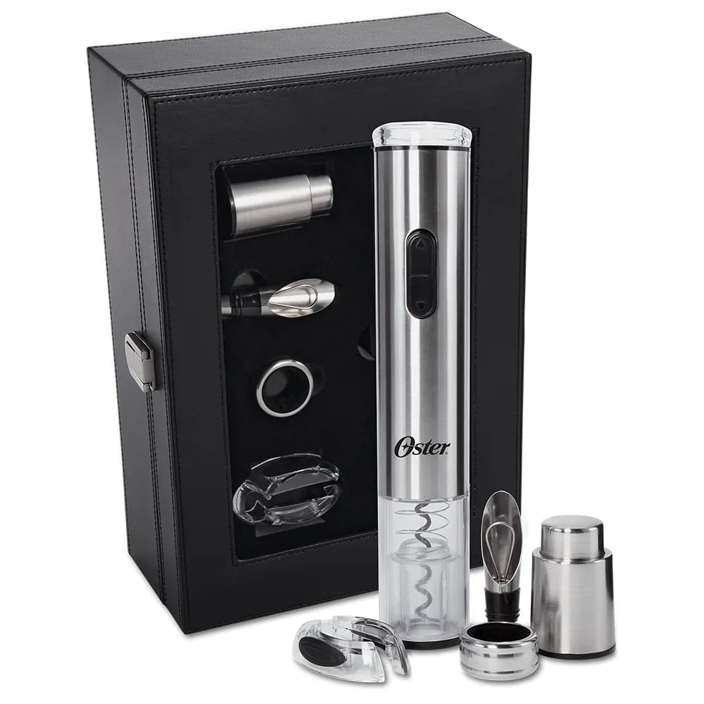 Kit Vinho e Panela Elétrica de Fondue Oster Cinza
