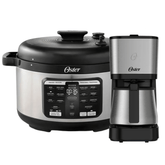 Kit Panela de Pressão 5,7L Multifunções e Cafeteira com Jarra Inox Oster