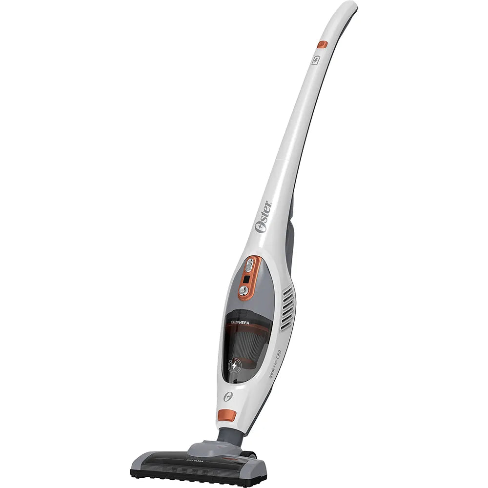 Aspirador de Pó Vertical Sem Fio Oster White Duo Clean 2 em 1 - Bateria
