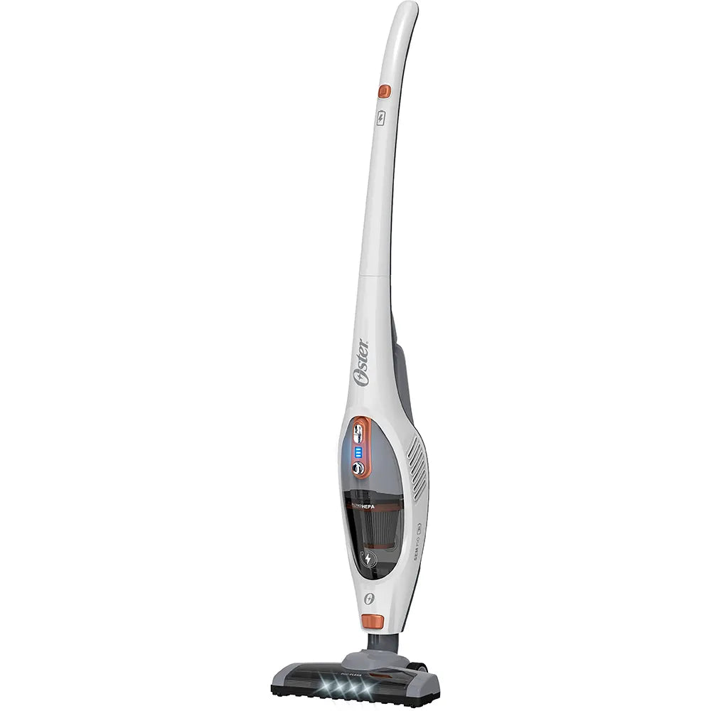 Aspirador de Pó Vertical Sem Fio Oster White Duo Clean 2 em 1 - Bateria