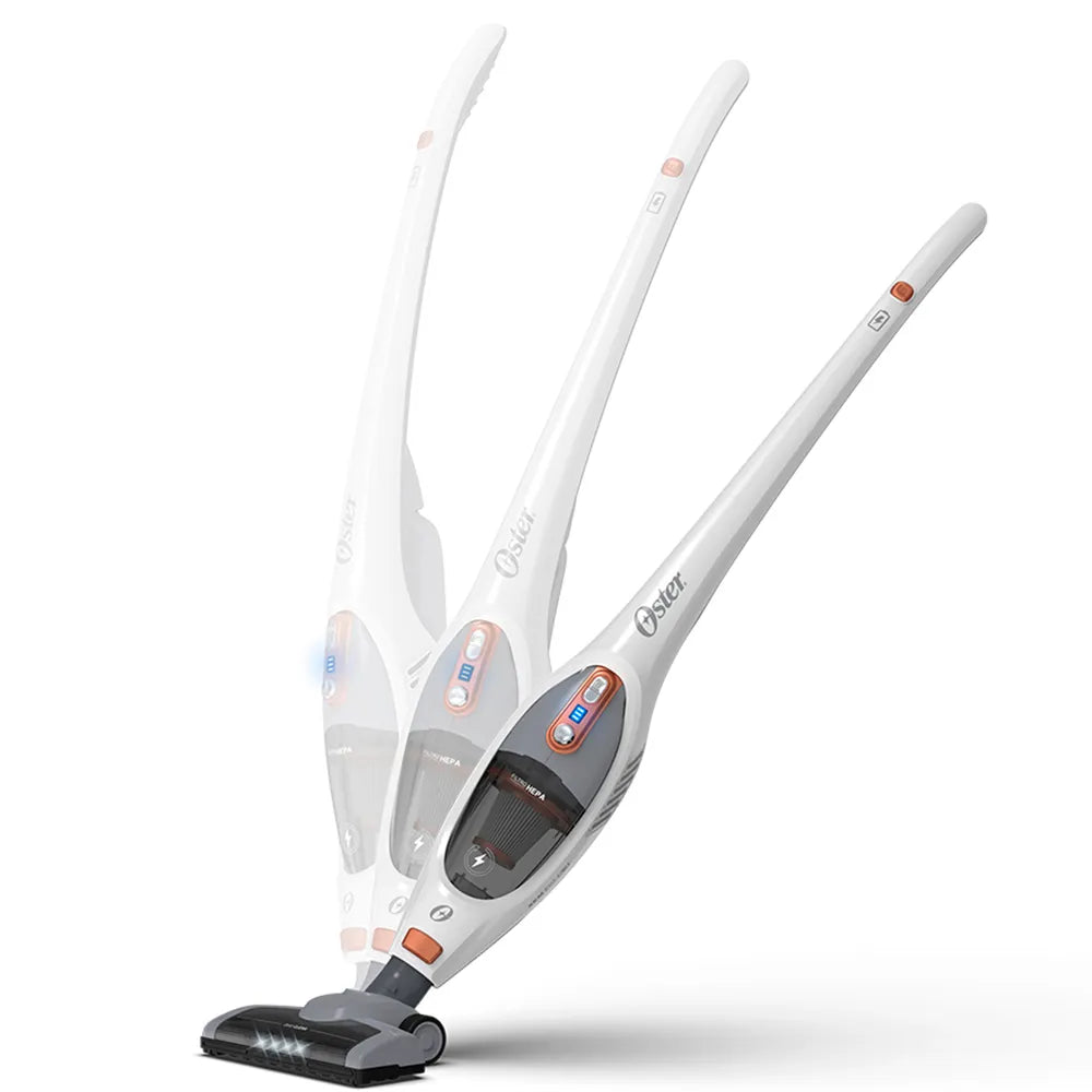 Aspirador de Pó Vertical Sem Fio Oster White Duo Clean 2 em 1 - Bateria