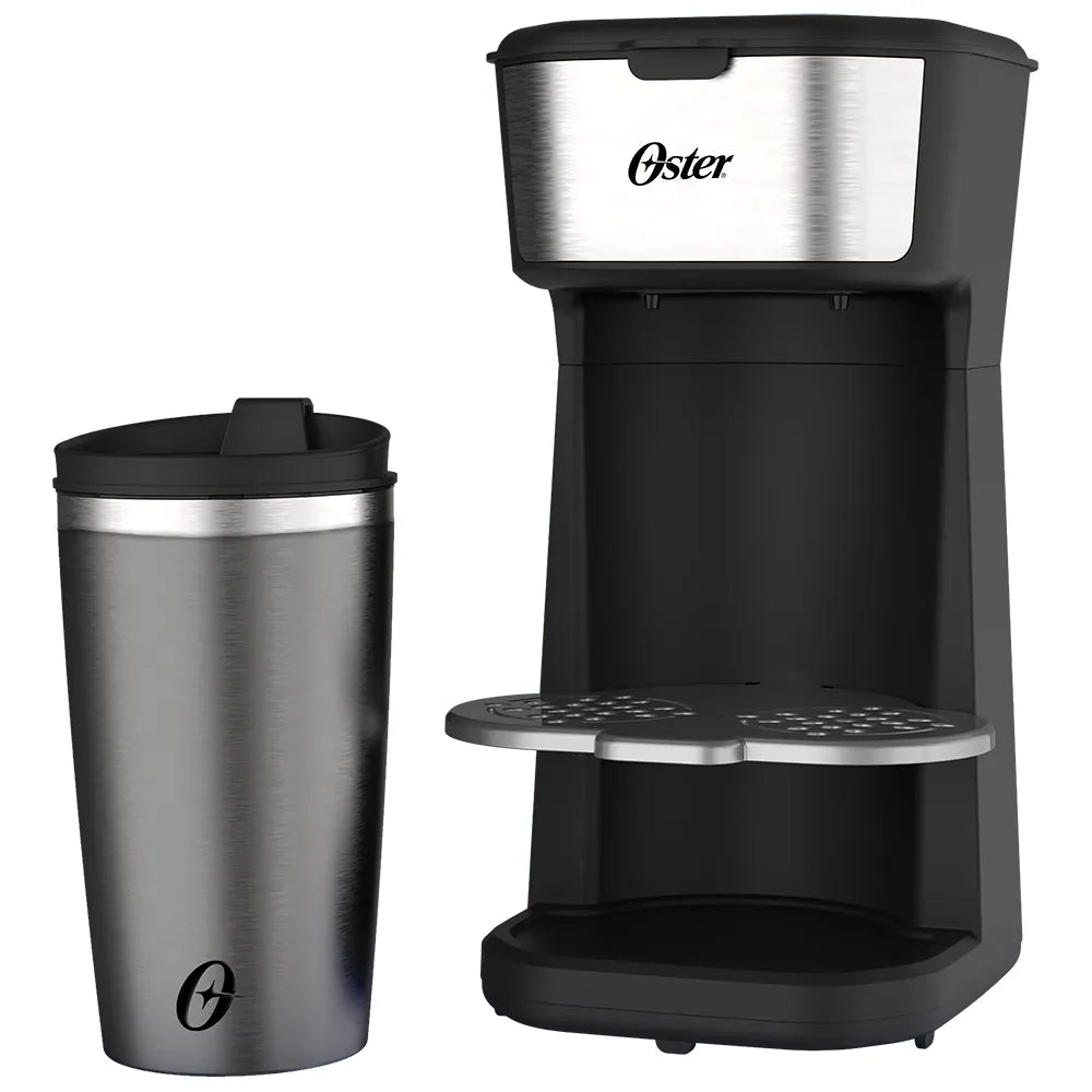 Cafeteira Oster 2Day Inox 2 em 1 com Copo Térmico