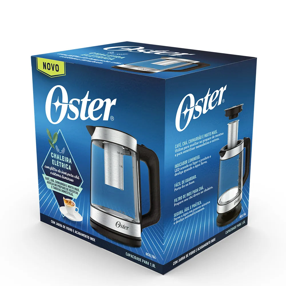 Chaleira Elétrica Oster Tea com Infusor de Chá 1,8L