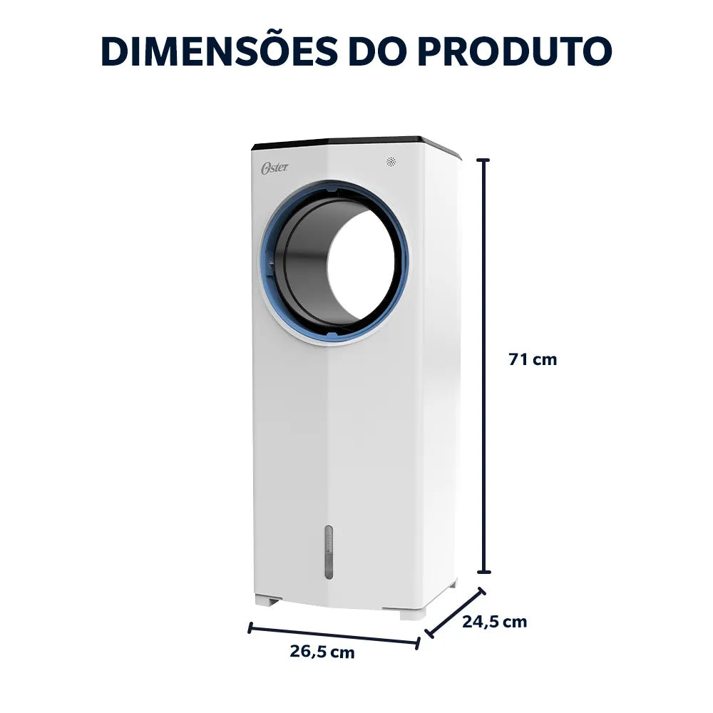 Climatizador de Ar 5,3L Oster Portátil 4 em 1