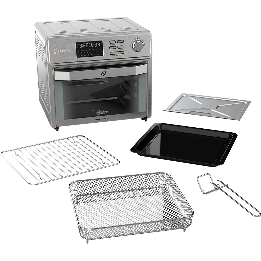 Kit Forno e Fryer 25L e Cafeteira Inox 1,2L Oster