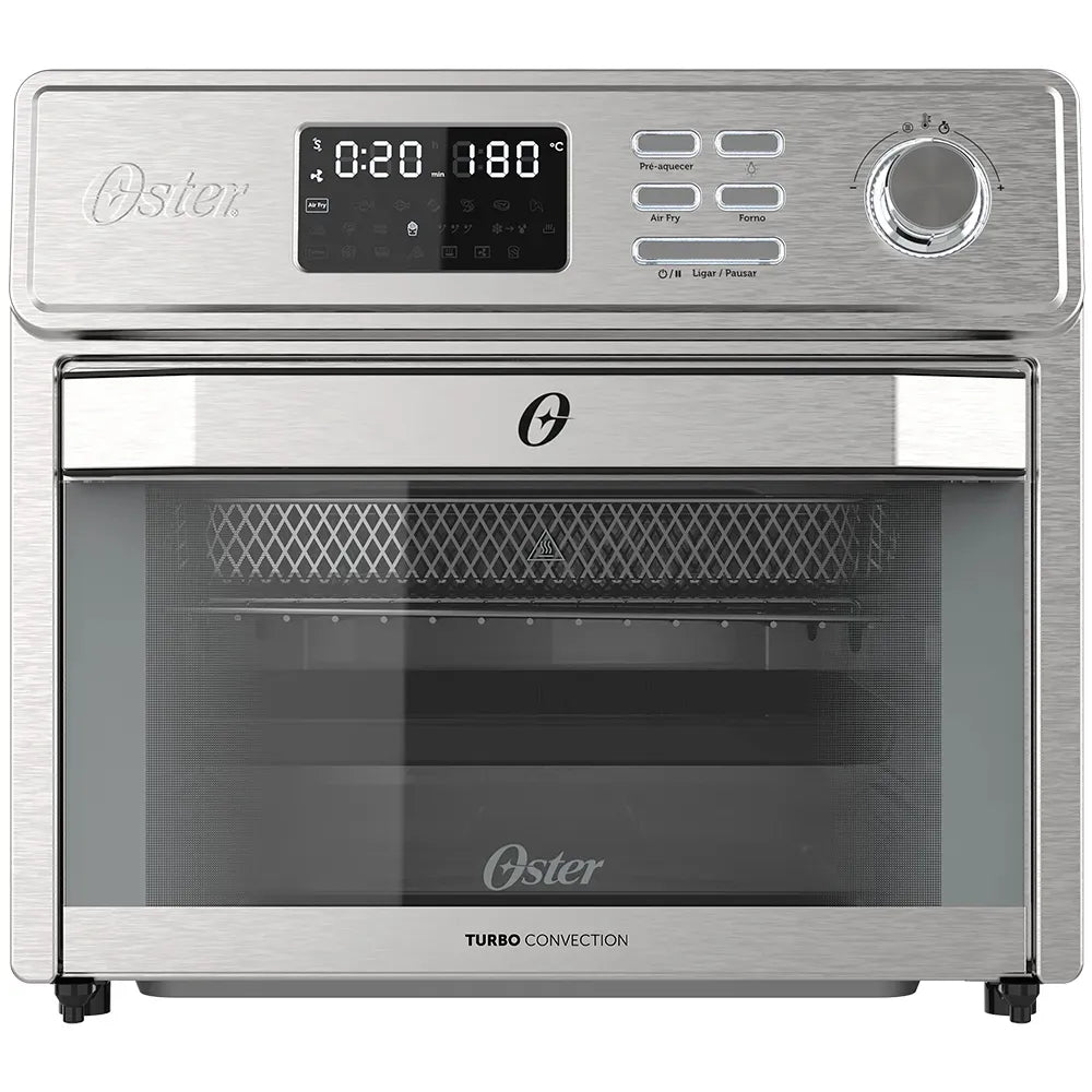 Kit Forno e Fryer 25L e Cafeteira Inox 1,2L Oster
