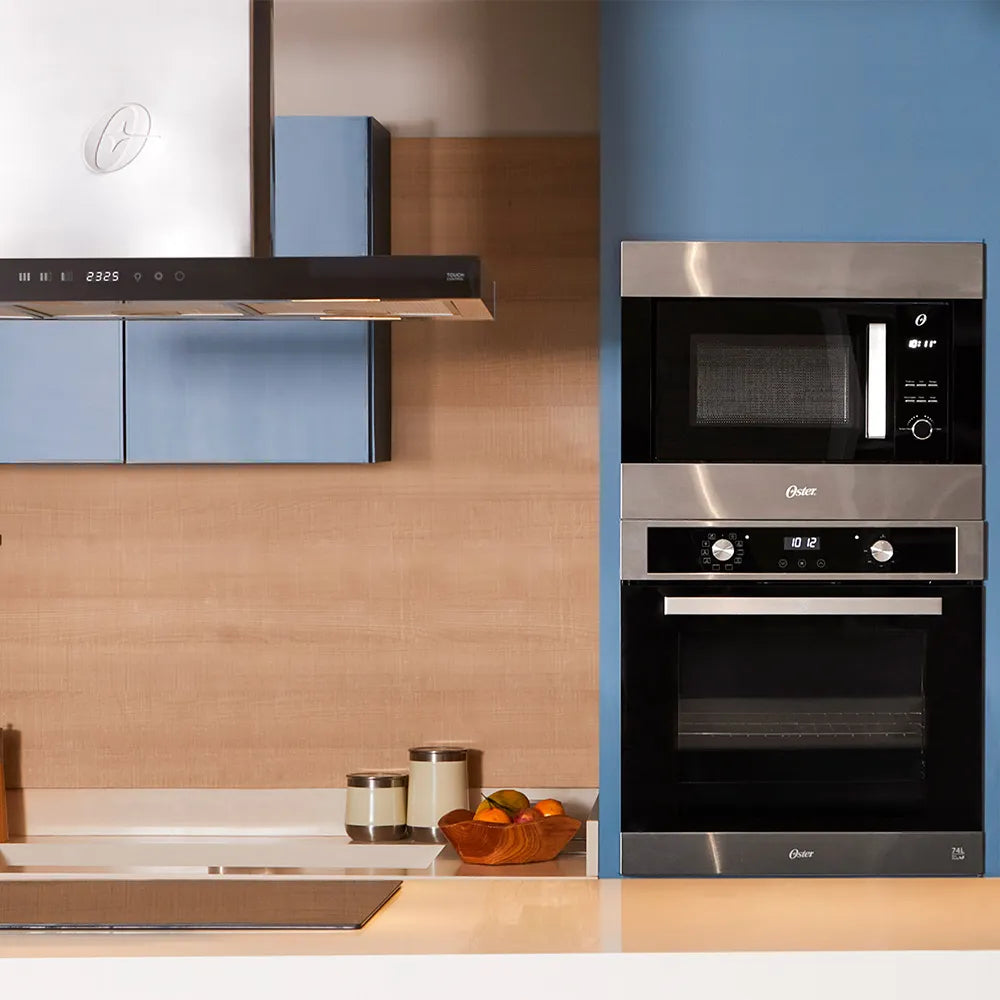 Forno de Embutir Elétrico Oster Semi Digital Black Inox 74L - 220V