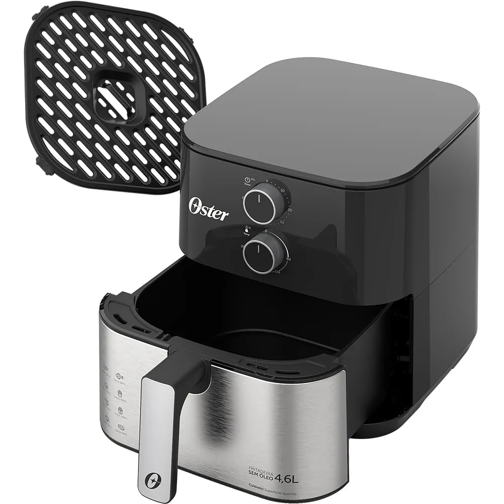 Kit Fritadeira Inox Compact 4,6L e Liquidificador 1400 Full Oster