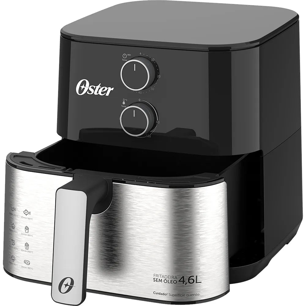 Kit Fritadeira Inox Compact 4,6L e Liquidificador 1400 Full Oster