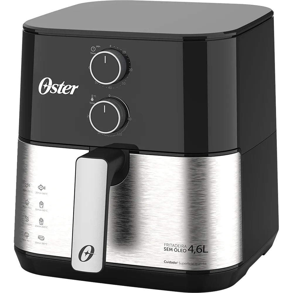 Kit Fritadeira Inox Compact 4,6L e Liquidificador 1400 Full Oster