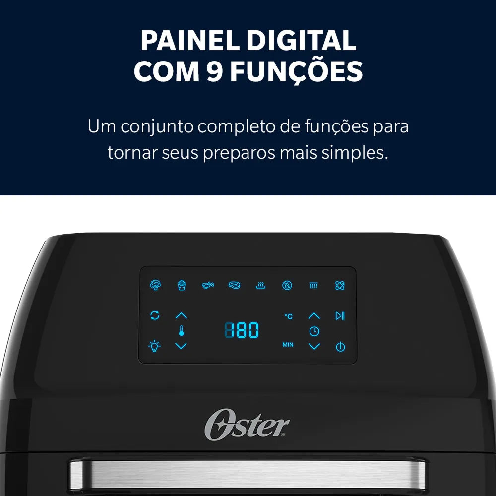 Fritadeira Oven Fryer 12L Oster 3 em 1