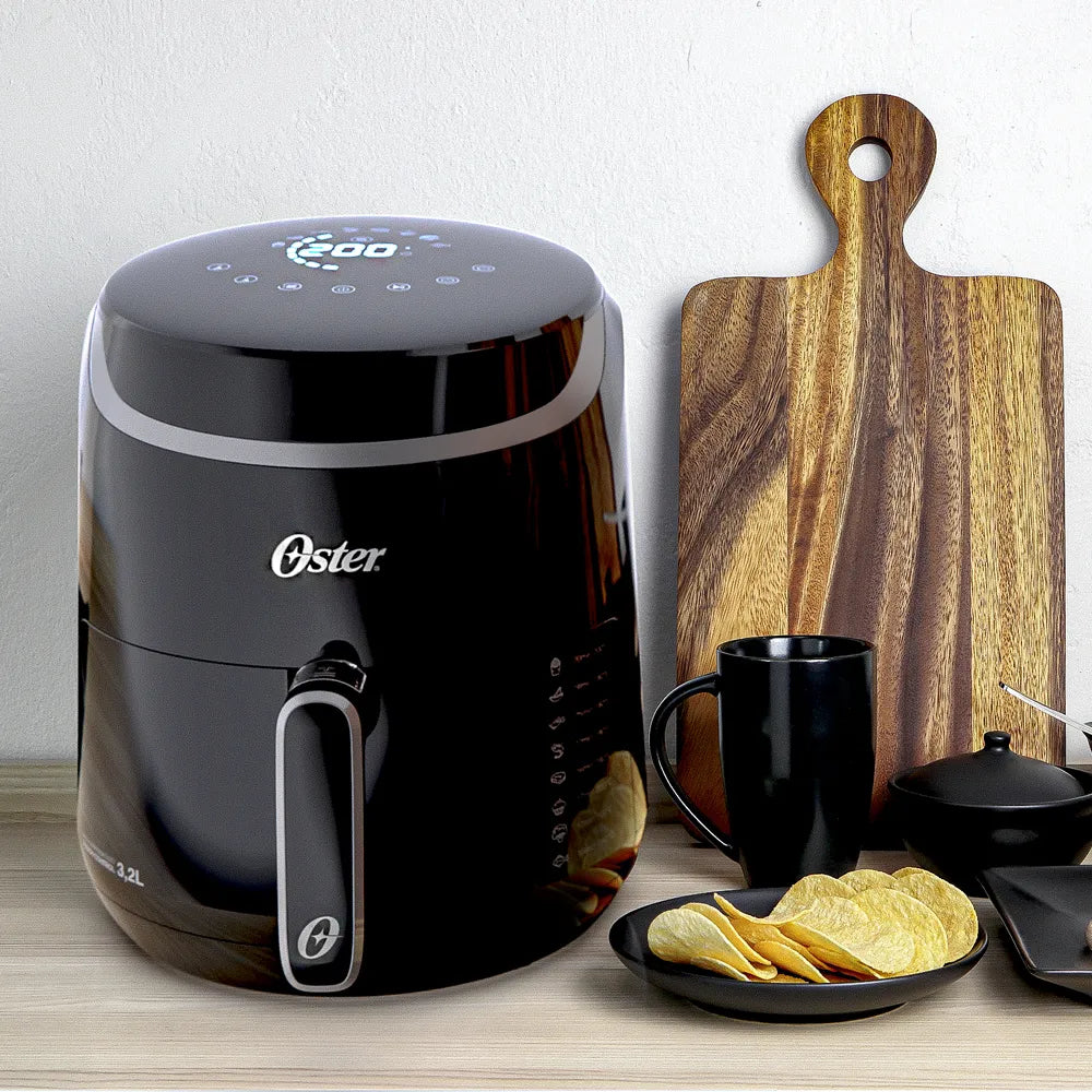 Fritadeira Black Digital Fryer 3,2L Oster com Painel Touch