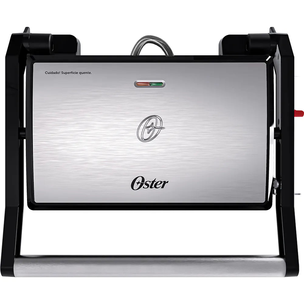 Mini Grill Elétrico Oster Inox 2 em 1