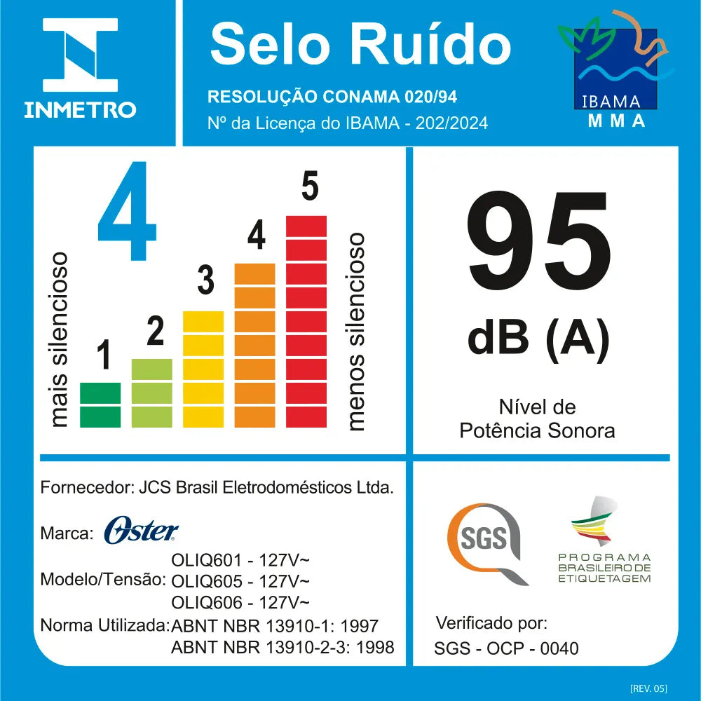 Liquidificador 1100 Full Oster Cinza 3,2L