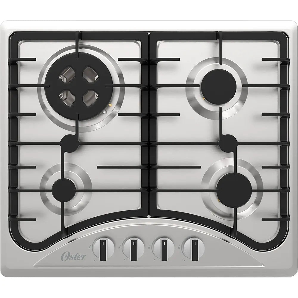 Cooktop a Gás Inox 4 Bocas Oster Semiprofissional - Bivolt