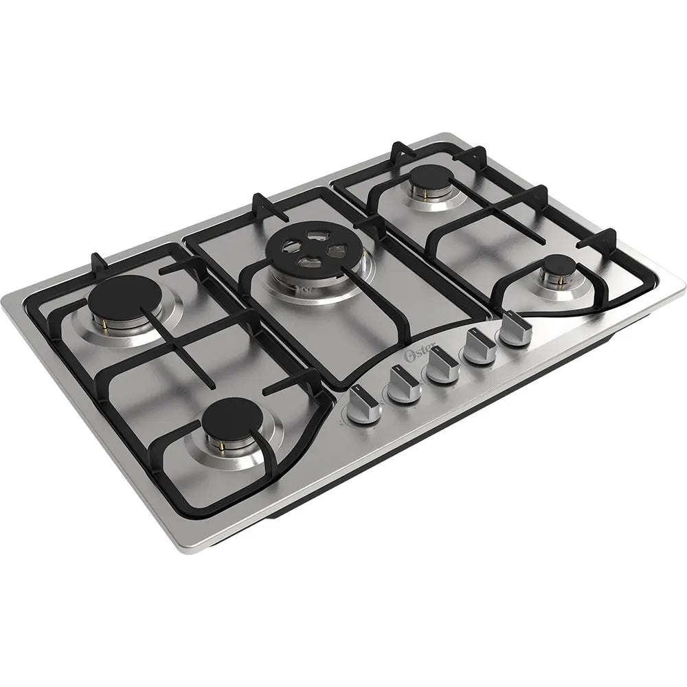 Cooktop a Gás Inox 5 Bocas Oster Semiprofissional - Bivolt