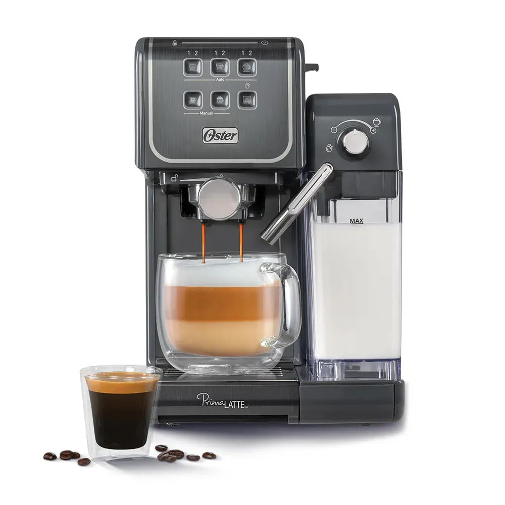 Kit Cafeteira PrimaLatte Touch e Moedor de Café Elétrico Oster