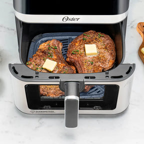 Fritadeira Inox DiamondTech Oster 7,5L com Visor Transparente