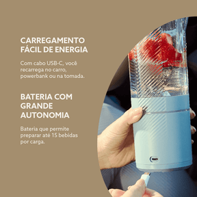 Blender Portátil Sem Fio Go Max Oster