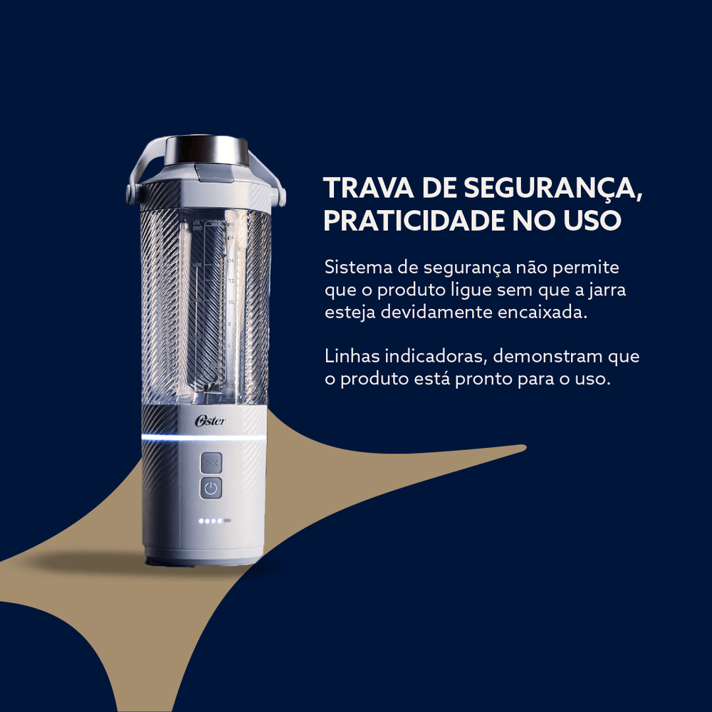 Blender Portátil Sem Fio Go Max Oster