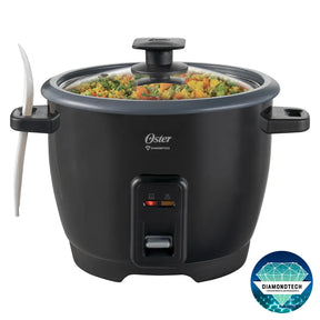 Panela Elétrica de Arroz DiamondTech Oster Black 1,2L