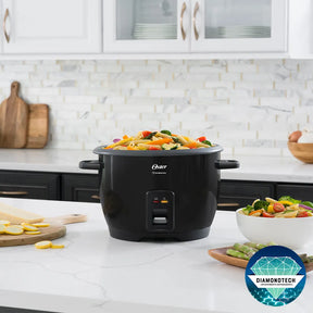 Panela Elétrica de Arroz DiamondTech Oster Black 1,2L