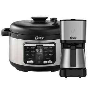 Kit Panela de Pressão 5,7L Multifunções e Cafeteira com Jarra Inox Oster