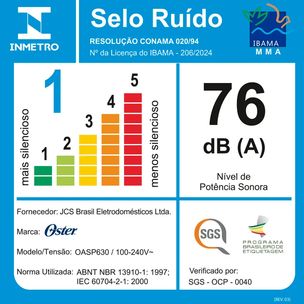 Aspirador de Pó Vertical Sem Fio Oster Blue 3 em 1 - Bateria