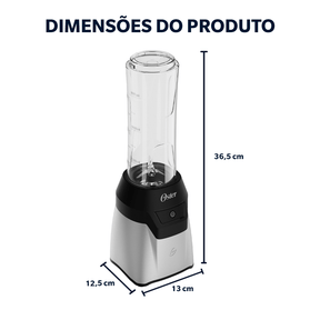 Blender Power Inox Oster com 2 Jarras To Go