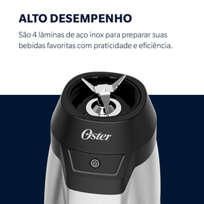 Blender Power Inox Oster com 2 Jarras To Go