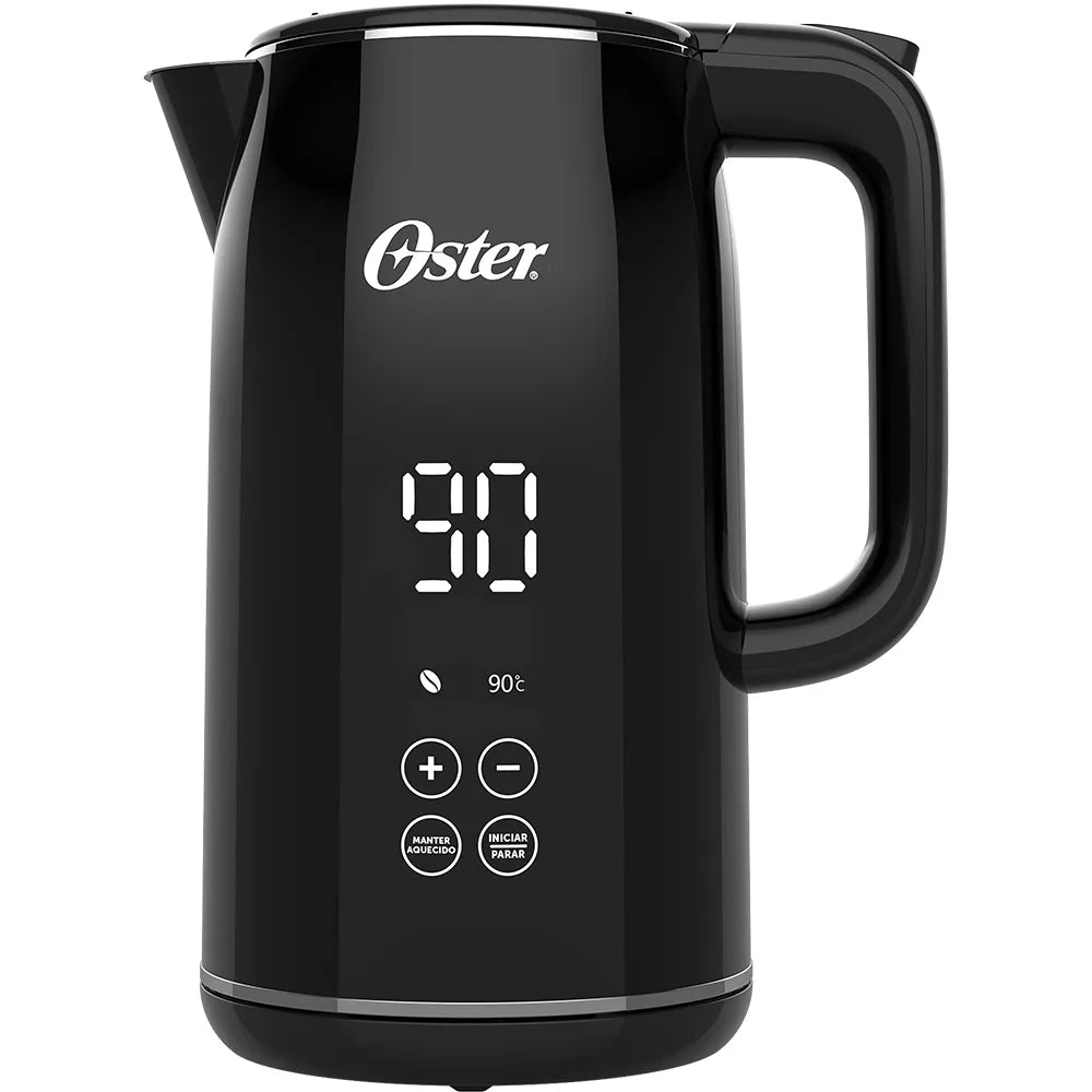 Chaleira Digital Oster Black 1,7L com Controle de Temperatura
