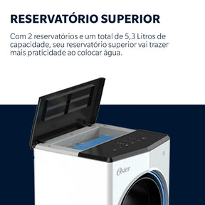 Climatizador de Ar 5,3L Oster Portátil 4 em 1