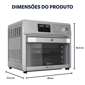 Forno e Fryer 25L Oster Multifunções 10 em 1