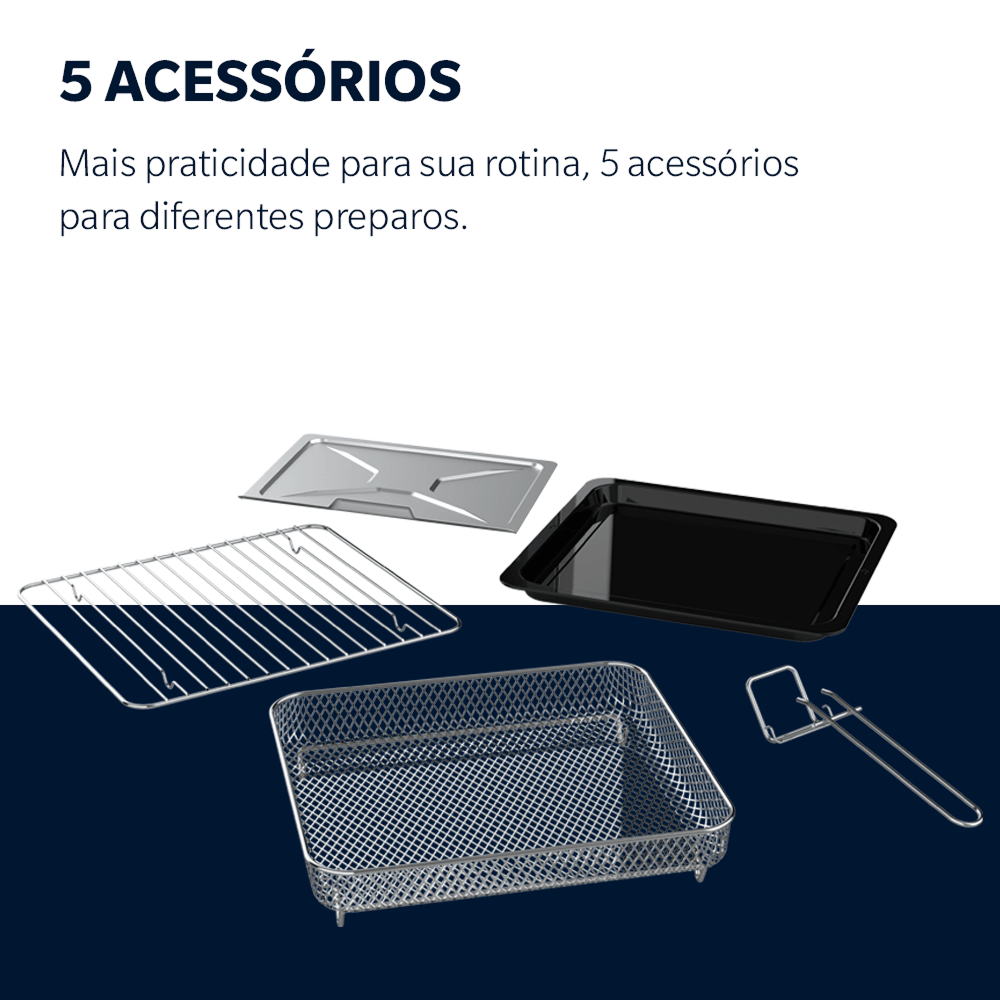 Forno e Fryer 25L Oster Multifunções 10 em 1