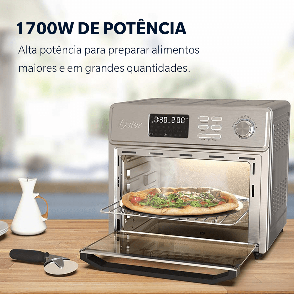 Forno e Fryer 25L Oster Multifunções 10 em 1