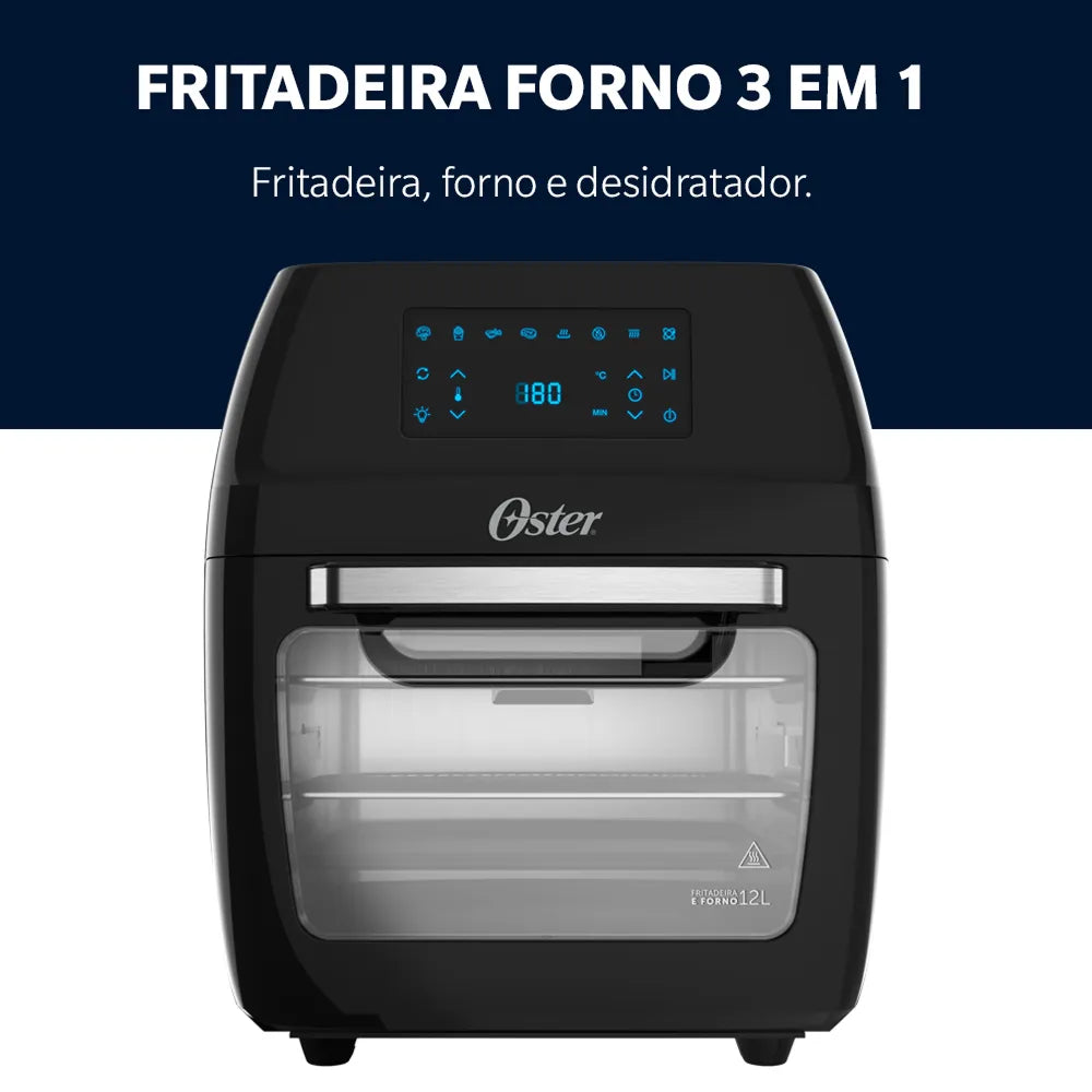 Fritadeira Oven Fryer 12L Oster 3 em 1