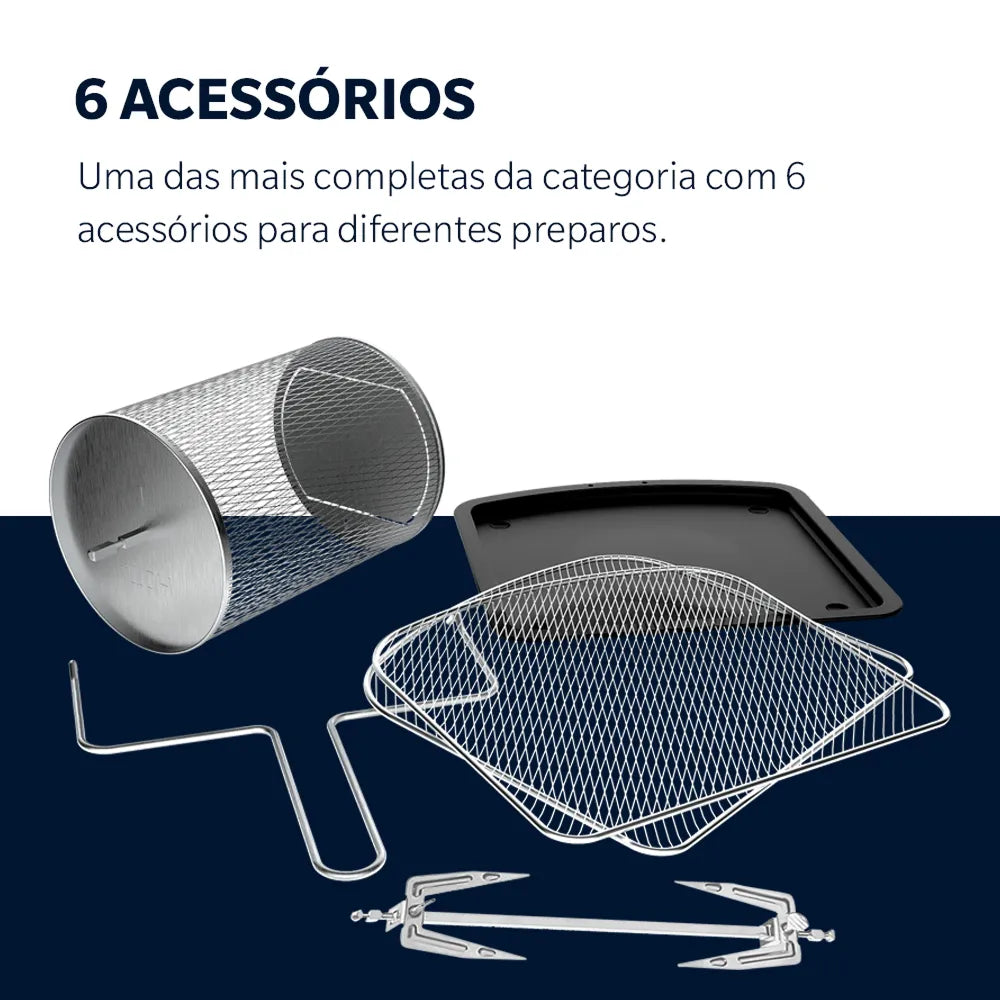 Fritadeira Oven Fryer 12L Oster 3 em 1