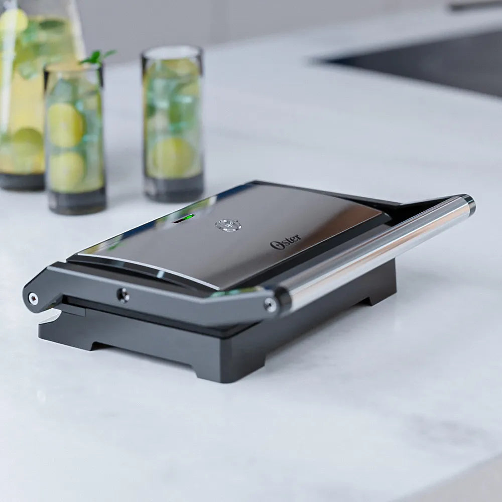 Mini Grill Elétrico Oster Inox 2 em 1