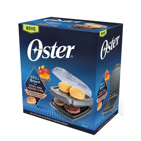 Grill Elétrico Burguer Oster 2 em 1 com Estufa
