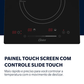 Cooktop de Indução 2 Bocas Oster Touch Screen 2 em 1