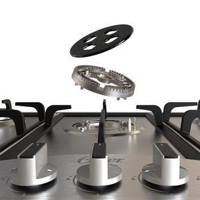 Cooktop a Gás Inox 5 Bocas Oster Semiprofissional - Bivolt