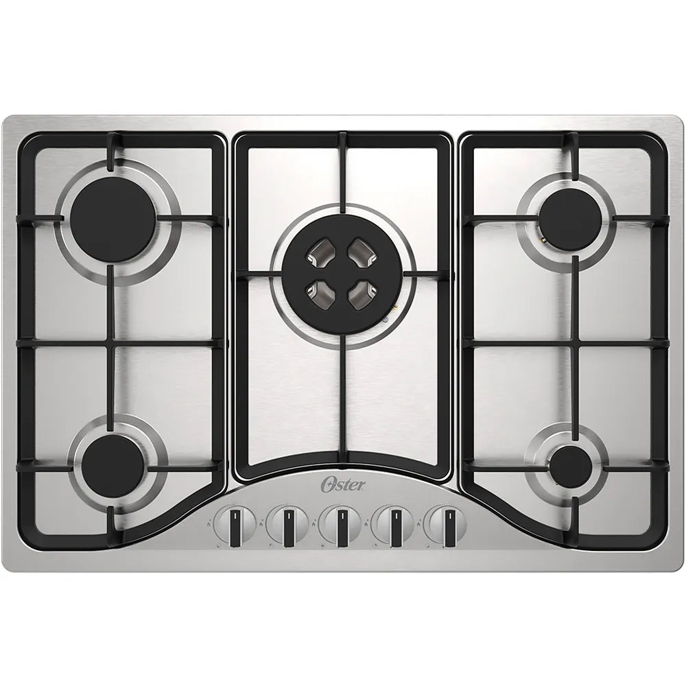 Cooktop a Gás Inox 5 Bocas Oster Semiprofissional - Bivolt